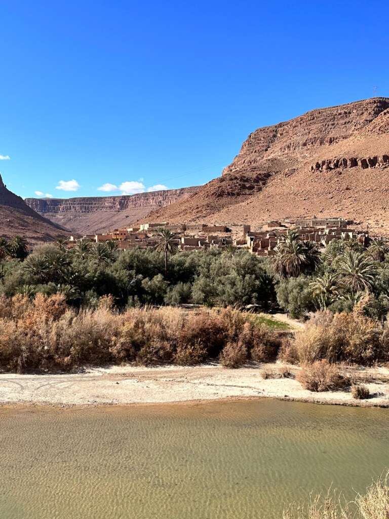 Fes To Marrakech Via Merzouga 4 Days :A 4-day journey from Fes to Marrakech via Merzouga, showcasing Morocco’s diverse landscapes, including the Middle Atlas Mountains, the Sahara Desert with camel trekking, the Dades Valley, and the vibrant city of Marrakech.