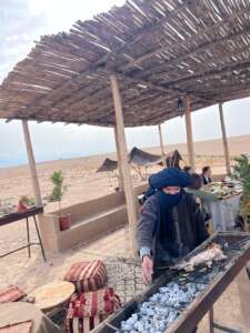 A desert BBQ party in agafay Marrakech